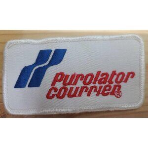 Vintage Purolator Courrier Embroidered Patch - Classic Delivery Service Logo
